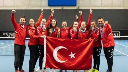 Bayan Ulusal Tenis Ekibi, Litvanya’da tarih yazdı!