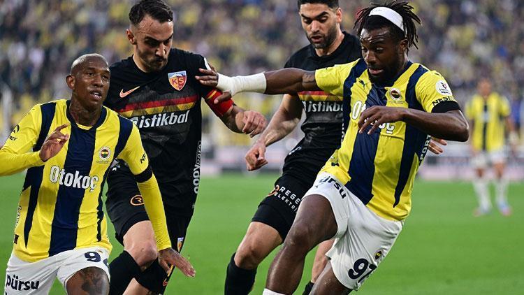 Fenerbahçe 3-3 Kayserispor maç özeti (Süper Lig)