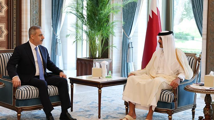 Dışişleri Bakanı Hakan Fidan, Katar Buyruğu Hamed Al Thani ile görüştü