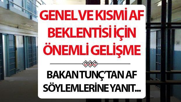 GENEL AF YASASI ÇIKACAK MI 2025 || Bakan Tunç’tan infaz düzenlemesi için dikkat çeken açıklama…