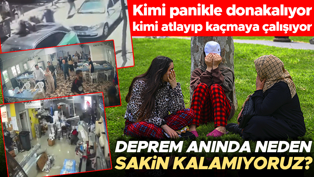 Kimi panikle donakalıyor kimi camdan atlayıp kaçmaya çalışıyor… Zelzele anında neden sakin kalamıyoruz?