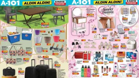 A101 BU HAFTANIN İNDİRİMLERİ AFİŞİ 8 MAYIS 2025 || A101 aktüel eserleri kataloğu ile bu Perşembe neler geliyor? A101 indirim broşürü retro pikap, çok gayeli pişirici, Anneler Günü armağanları getiriyor