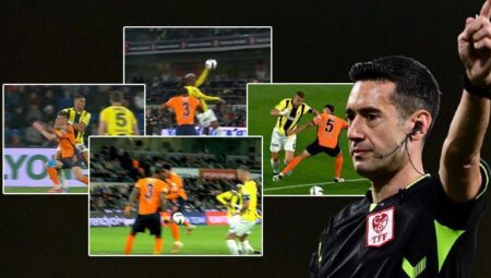 Başakşehir – Fenerbahçe maçında yabancı VAR periyodunda bir birinci yaşandı! Çok konuşulan kırmızı kart ve penaltı reaksiyonları