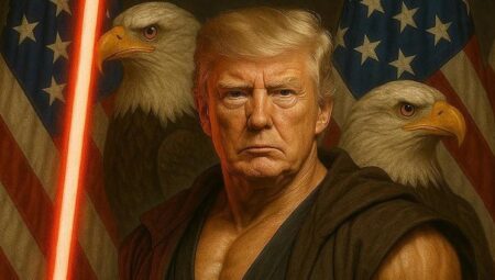 Beyaz Saray’dan dikkat çeken paylaşım: Trump Star Wars sinemasındaki savaşçı karakterlere benzetildi
