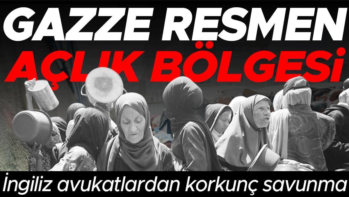 Gazze resmen açlık bölgesi! İngiliz avukatlardan fecî savunma