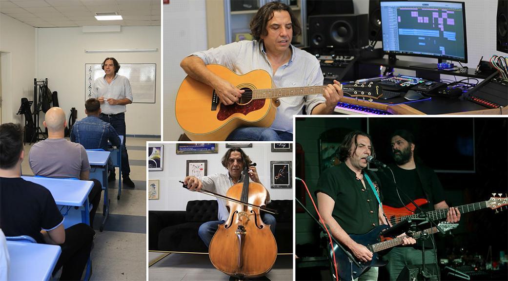 Gündüz sınıfta gece sahnede… ‘Rockçı Profesör’