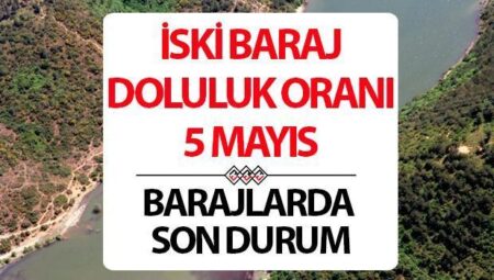 İSKİ İSTANBUL BARAJ DOLULUK ORANLARI 5 MAYIS | Gözler İSKİ Baraj doluluk oranı yüzdesinde