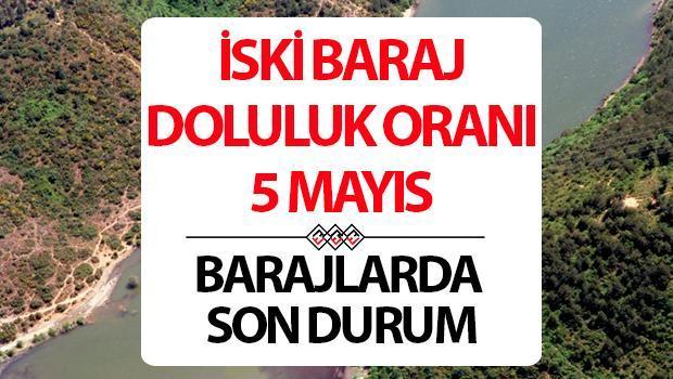 İSKİ İSTANBUL BARAJ DOLULUK ORANLARI 5 MAYIS | Gözler İSKİ Baraj doluluk oranı yüzdesinde