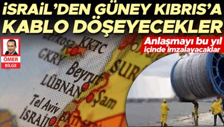 İsrail’den Güney Kıbrıs’a kablo döşeyecekler