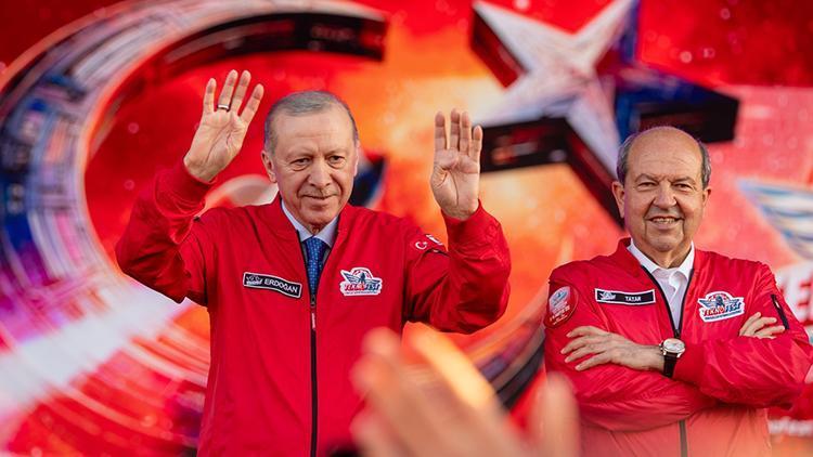 KKTC Cumhurbaşkanı Tatar, TEKNOFEST KKTC’nin kapanışında konuştu: ‘GKRY farklı hesaplar peşinde’
