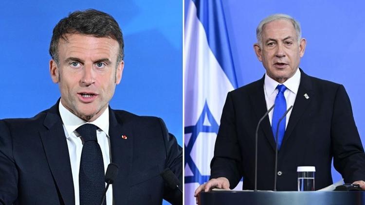 Macron ve Netanyahu ortasında sert tartışma