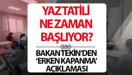 Okullar ne vakit kapanıyor? Okullar 2 hafta erken kapanacak tezlerine MEB’den değerli karşılık.. İşte, karne günü tarihi