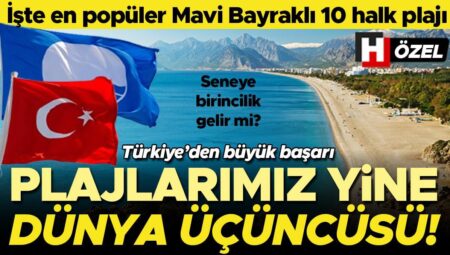 2025 Mavi Bayraklı plajlar listesinde dünya üçüncülüğünü koruduk! Üstelik listeye sürpriz vilayetler de dahil oldu… İşte en tanınan Mavi Bayraklı 10 halk plajı
