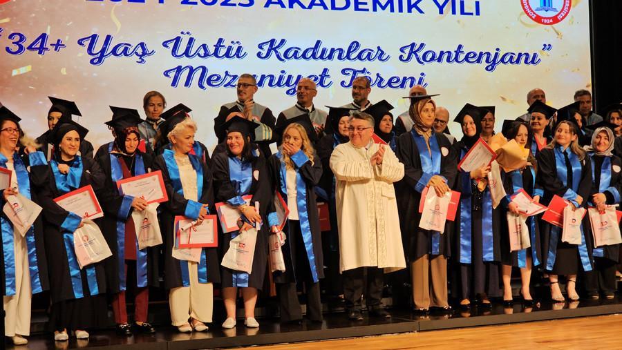 34 yaş bayan kontenjanı birinci mezunlarını verdi