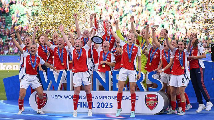 Bayanlar Şampiyonlar Ligi’nde şampiyon Arsenal!
