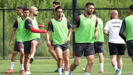 A Ulusal Futbol Grubu, ABD maçının hazırlıklarını sürdürdü