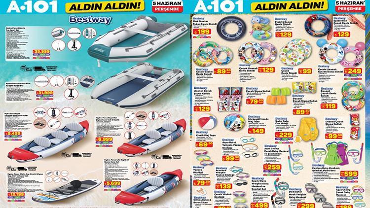 A101 KATALOĞU BU HAFTA AKTÜEL ESERLERİ 5 HAZİRAN 2025 || A101 Aldın Aldın yeni afişi ile neler geliyor, yeni haftada hangi eserler var? A101’e kano seti, bot ve yüzme materyalleri geliyor