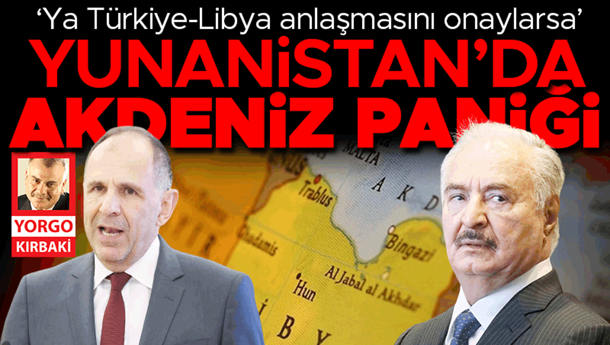 Atina’da Hafter tasası… ‘Ya Türkiye-Libya muahedesini onaylarsa’