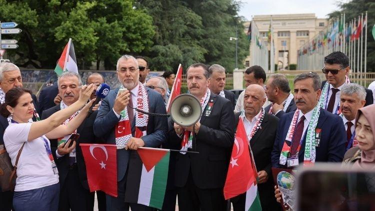 Bakan Işıkhan’dan Cenevre’de Filistin’e takviye