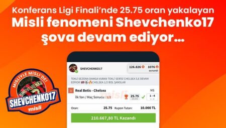 Konferans Ligi Finali’nde 25.75 oran yakalayan Misli fenomeni Shevchenko17 gösteriye devam ediyor…