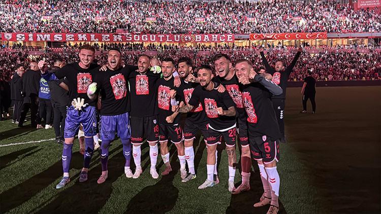 Samsunspor’dan Avrupa kutlaması!
