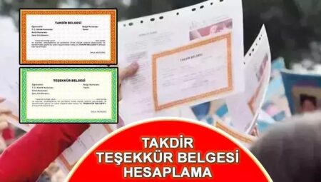 Takdir Teşekkür hesaplama nasıl yapılır? Karne alacak öğrenciler dikkat: 5, 6, 7, 8, 9, 10, 11 ve 12. sınıflar Takdir Teşekkür hesaplama