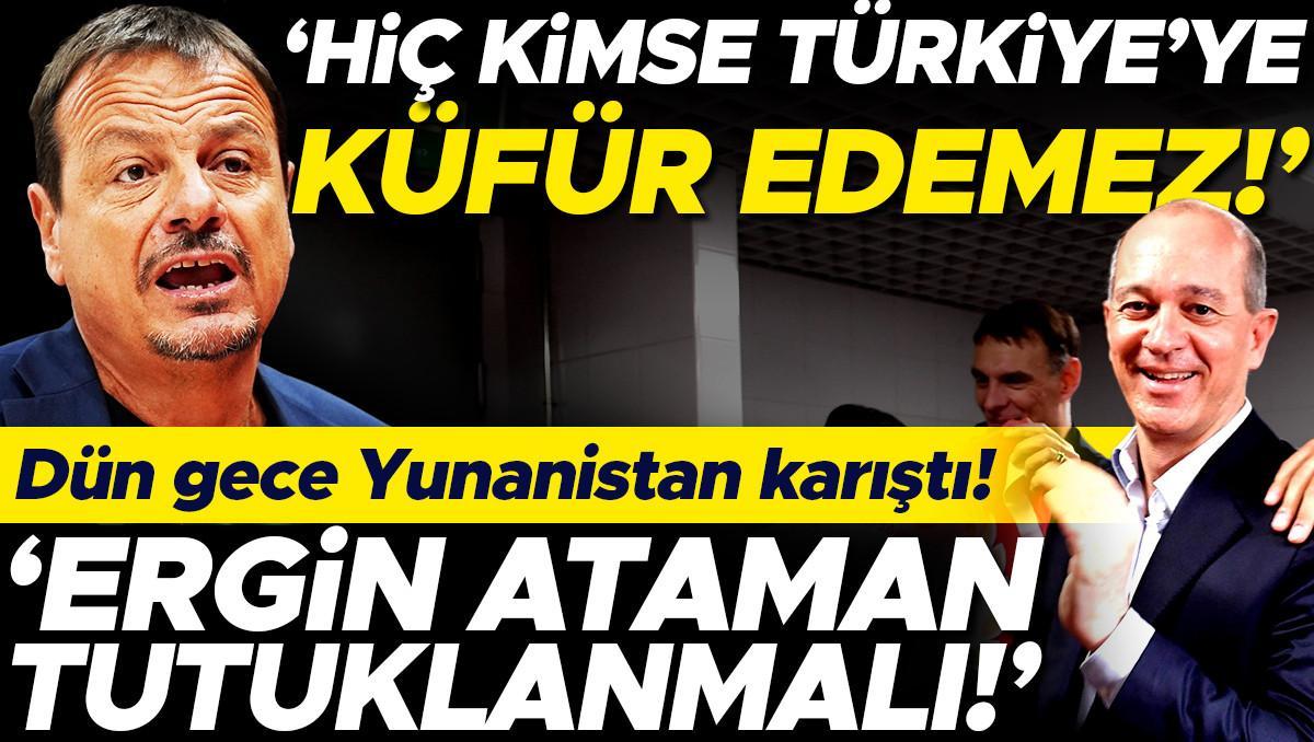 Yunanistan’da kriz: Panathinaikos – Olympiakos maçı devlet kararıyla ertelendi! Ergin Ataman: Kimse Türkiye’ye küfür edemez!